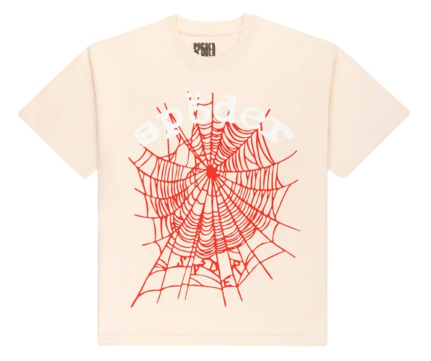 Sp5der Legacy Logo Heavyweight Tee Cream