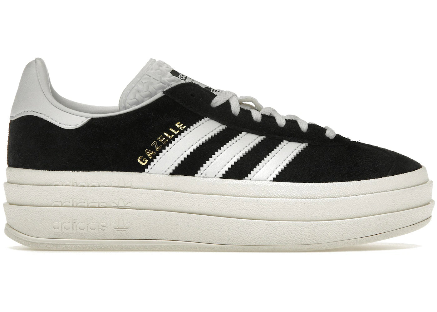 adidas Gazelle Bold Core Black White (Women's)