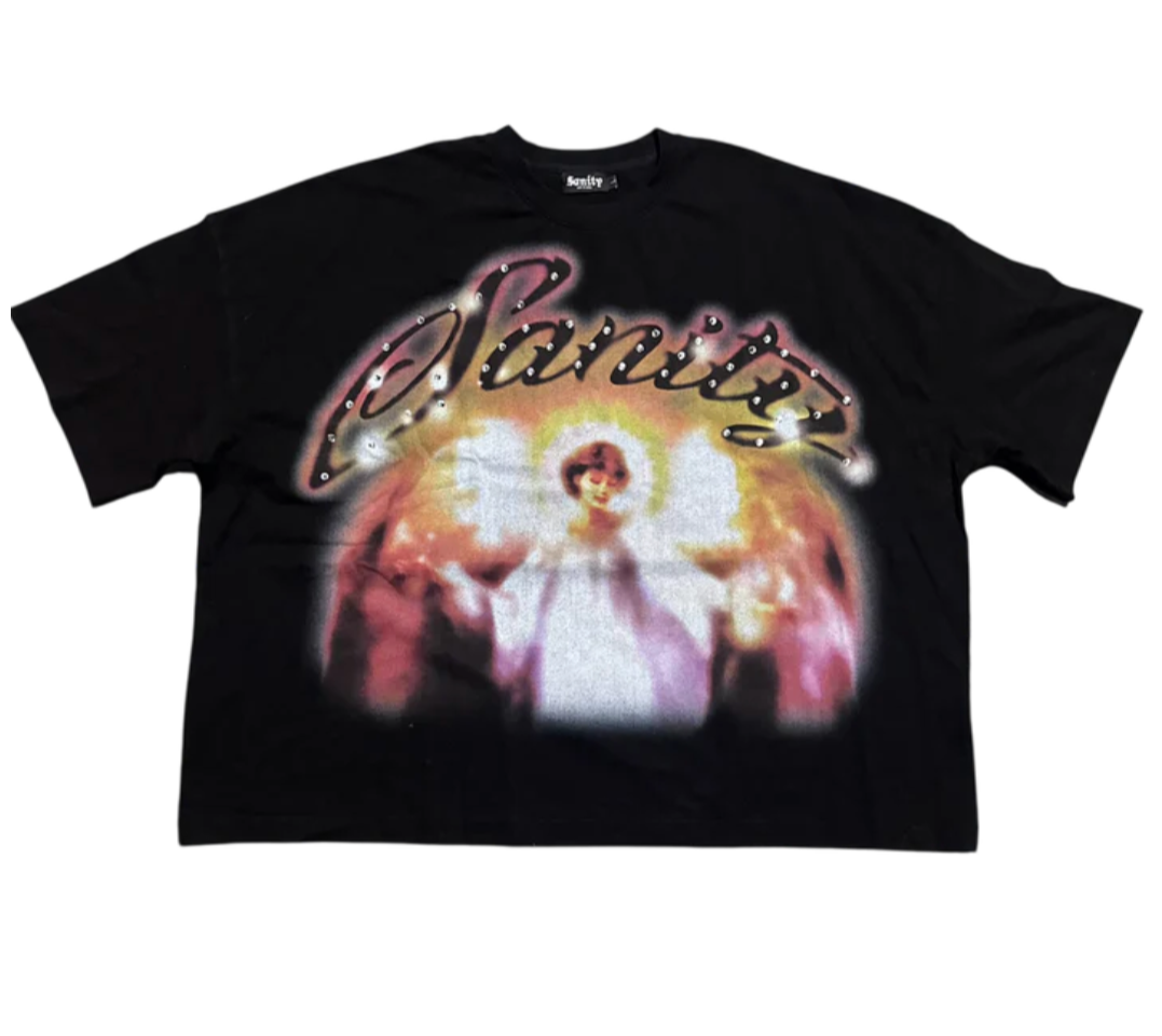Sanity 4eva Guardian Angel Tee Black
