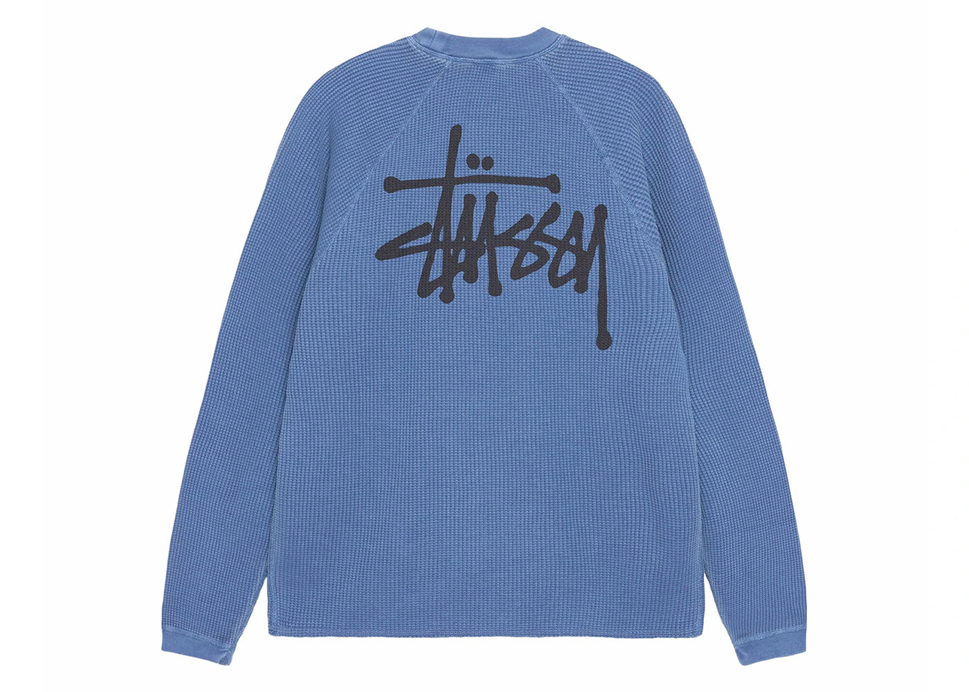 Stussy Raglan Thermal L/S Crew Blue