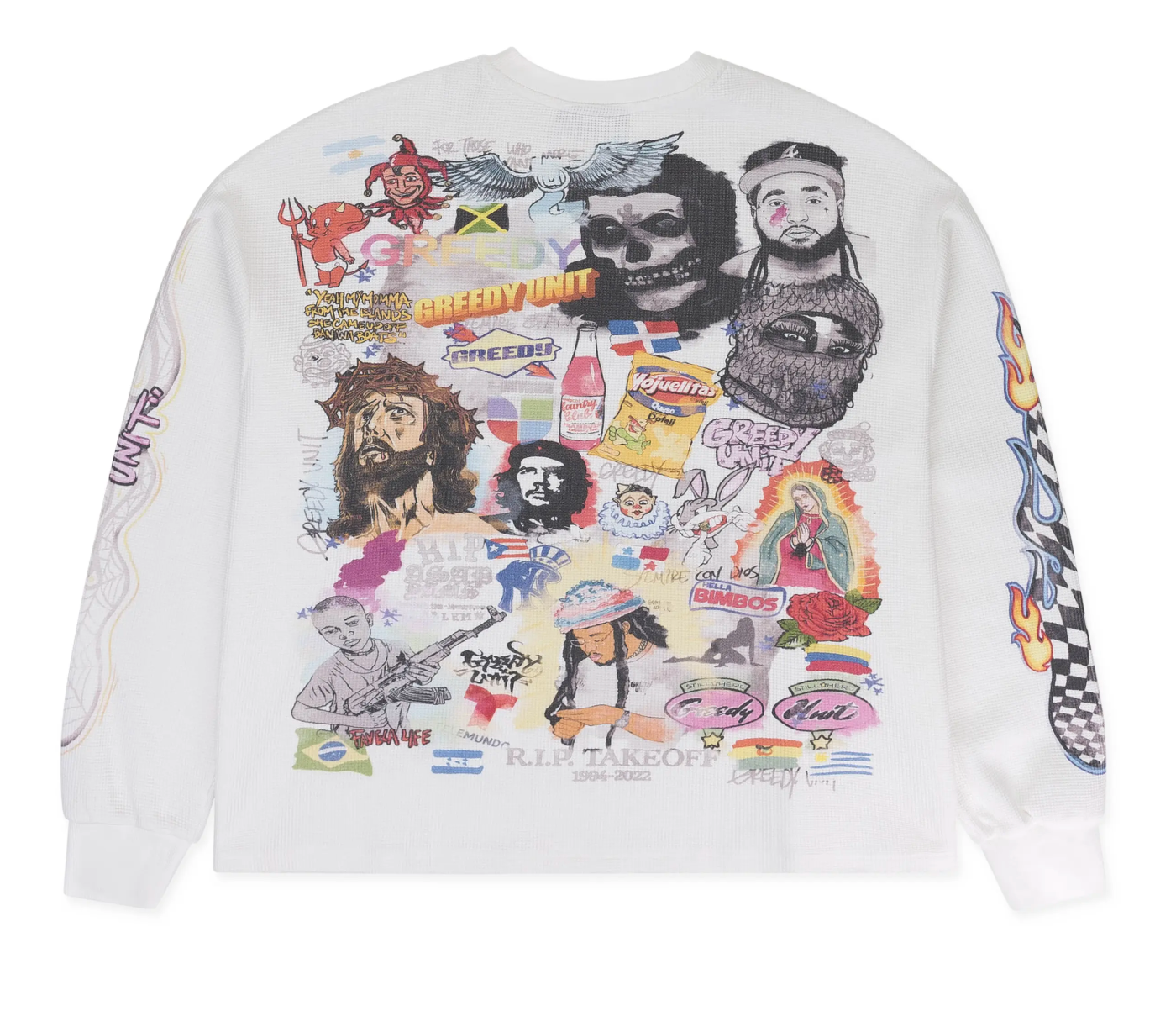 Greedy Unit All Over-Print Thermal White