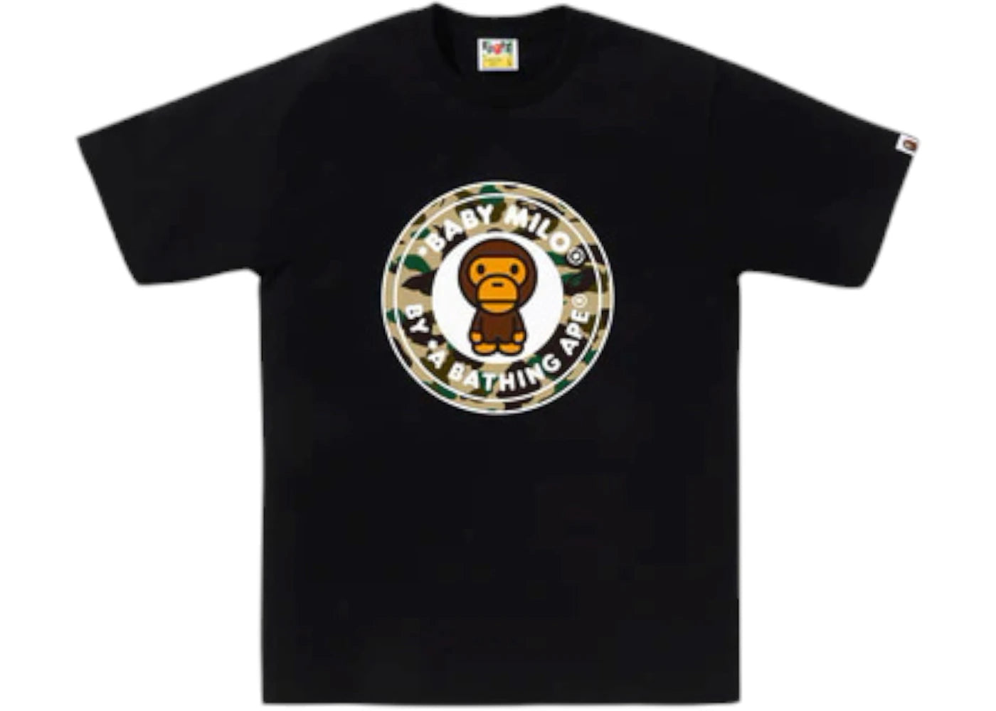 BAPE 1st Camo Milo Busy Works Tee (SS25) Black/Yellow
