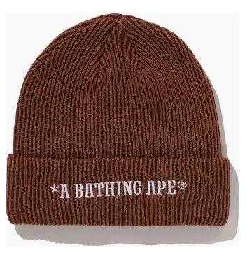 A Bathing Ape Knit Beanie Brown