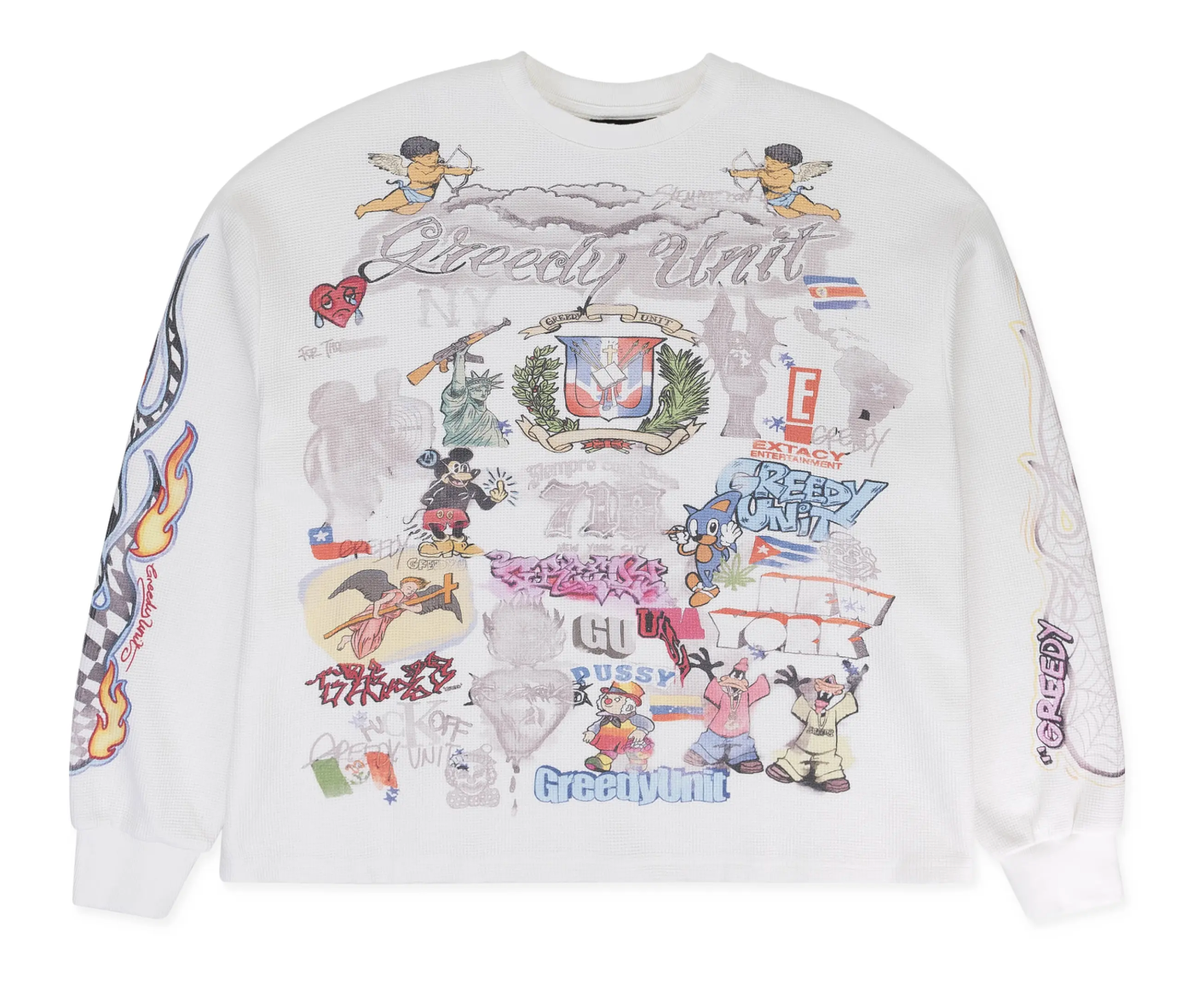 Greedy Unit All Over-Print Thermal White