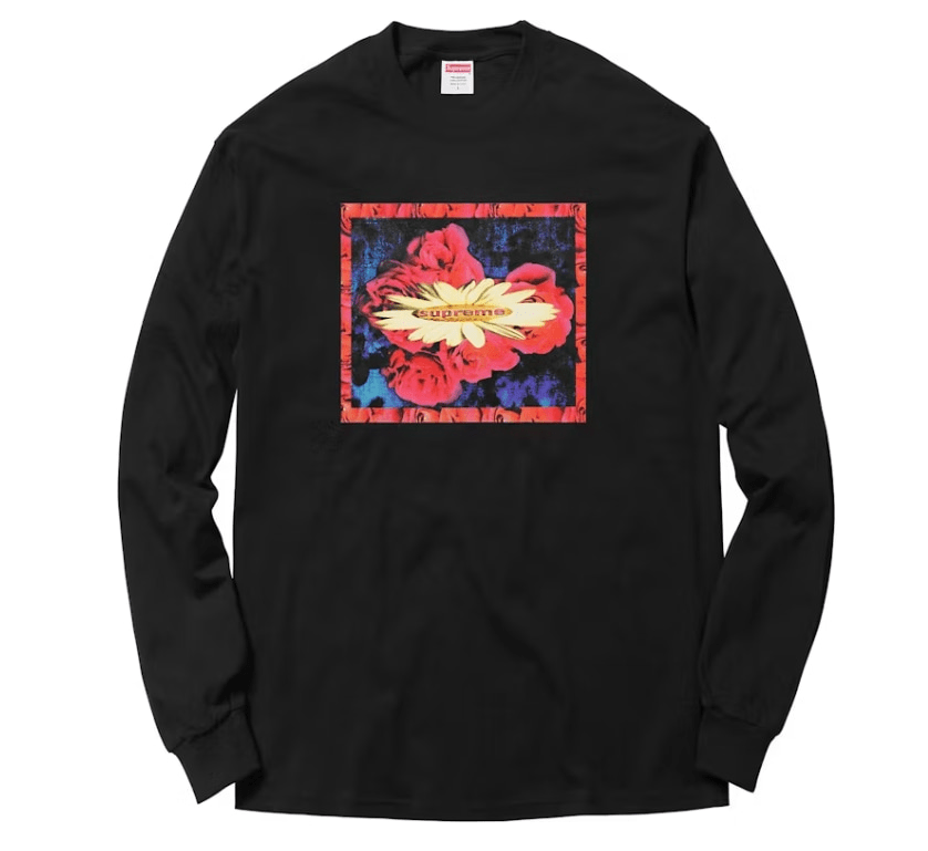 Supreme Bloom L/S Tee Black