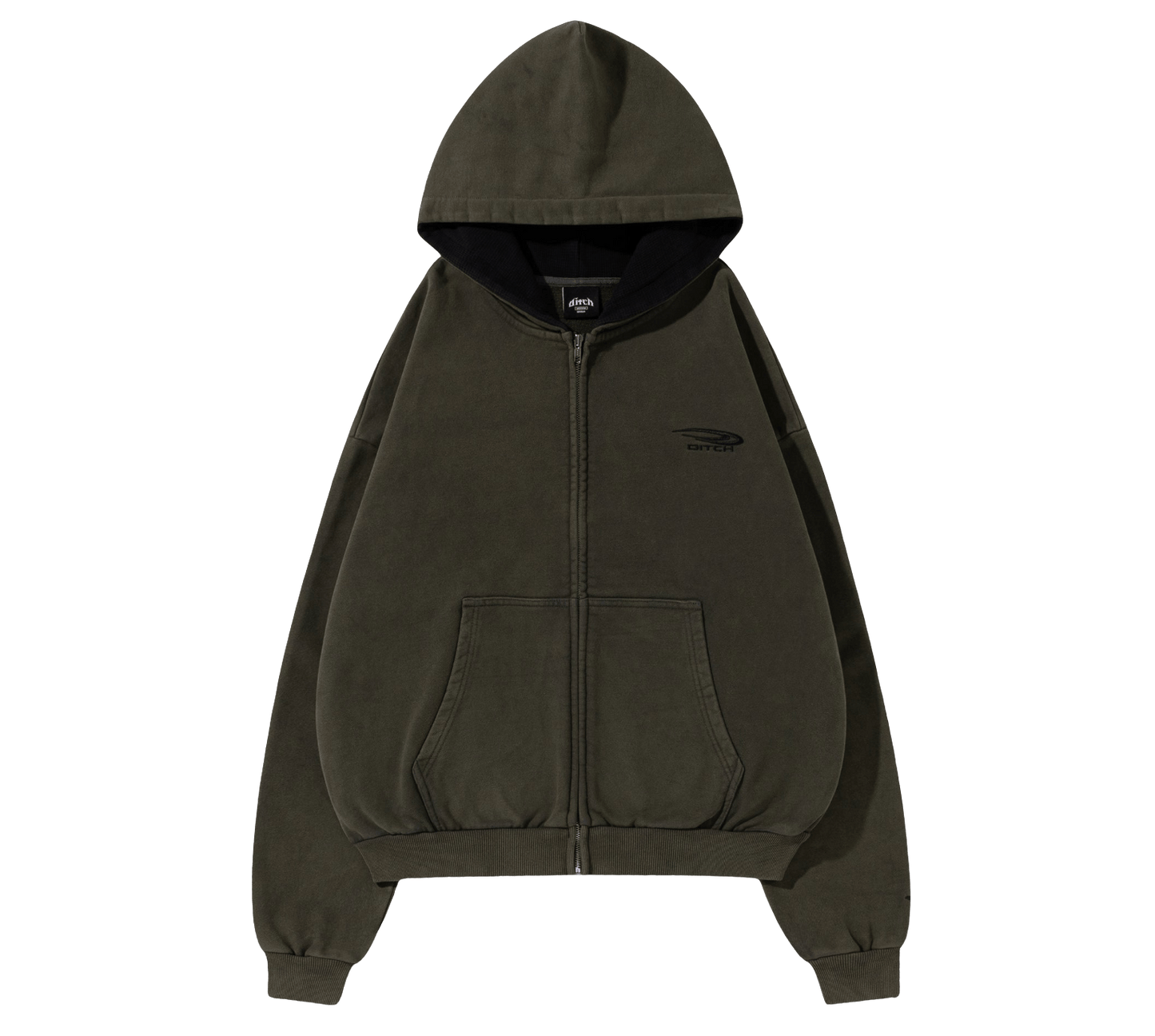 Ditch Athletic Zip-Up Ash