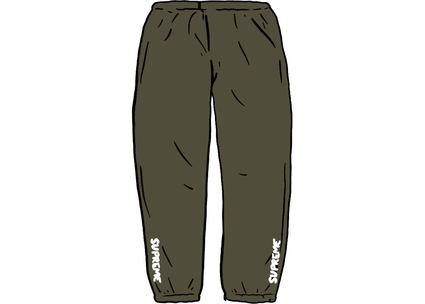 Supreme Warm Up Pant Olive
