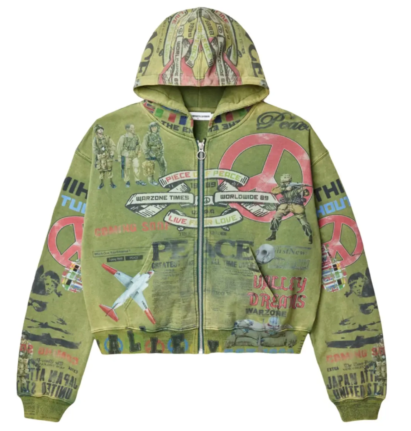 Vale Vale Forever Peace Zip Up