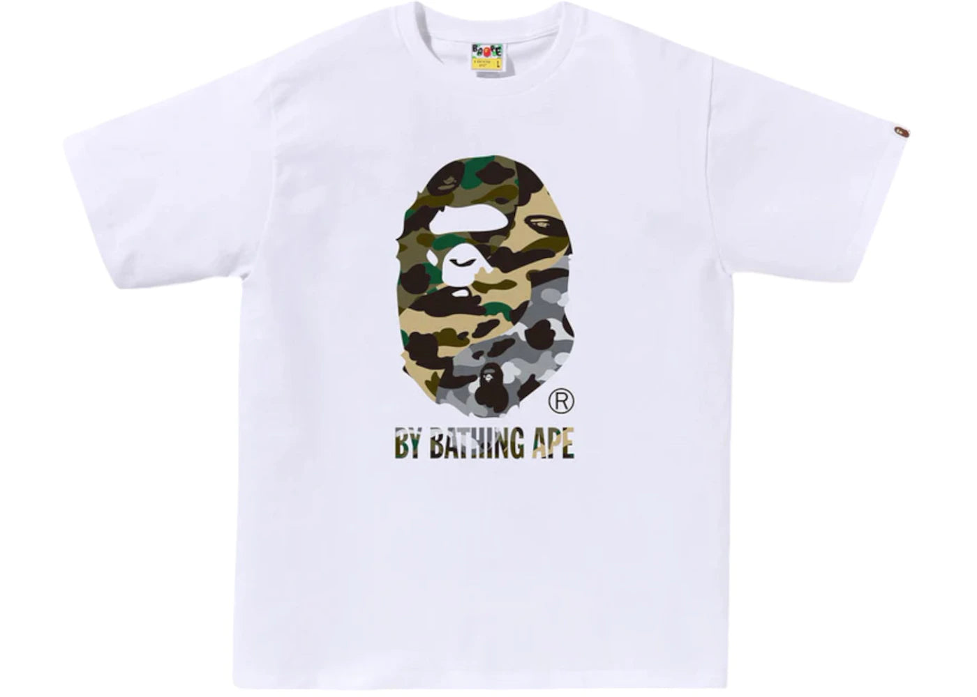BAPE 1st Camo Crazy By Bathing Ape Tee White