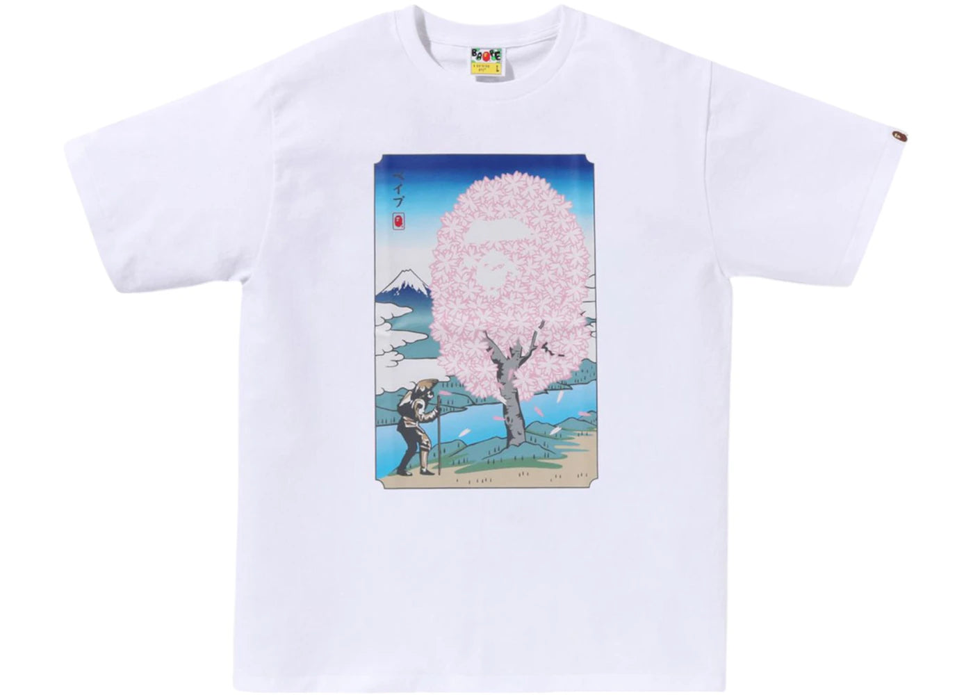 BAPE Japan Sakura Tee White