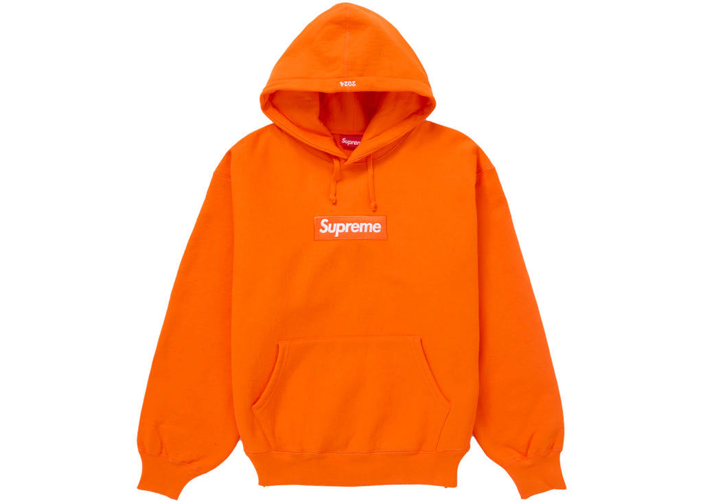 Supreme Box Logo Hooded Sweatshirt (FW24) Dark Orange