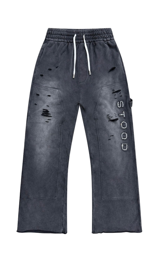Misunderstood Double Knee Studded Sweats