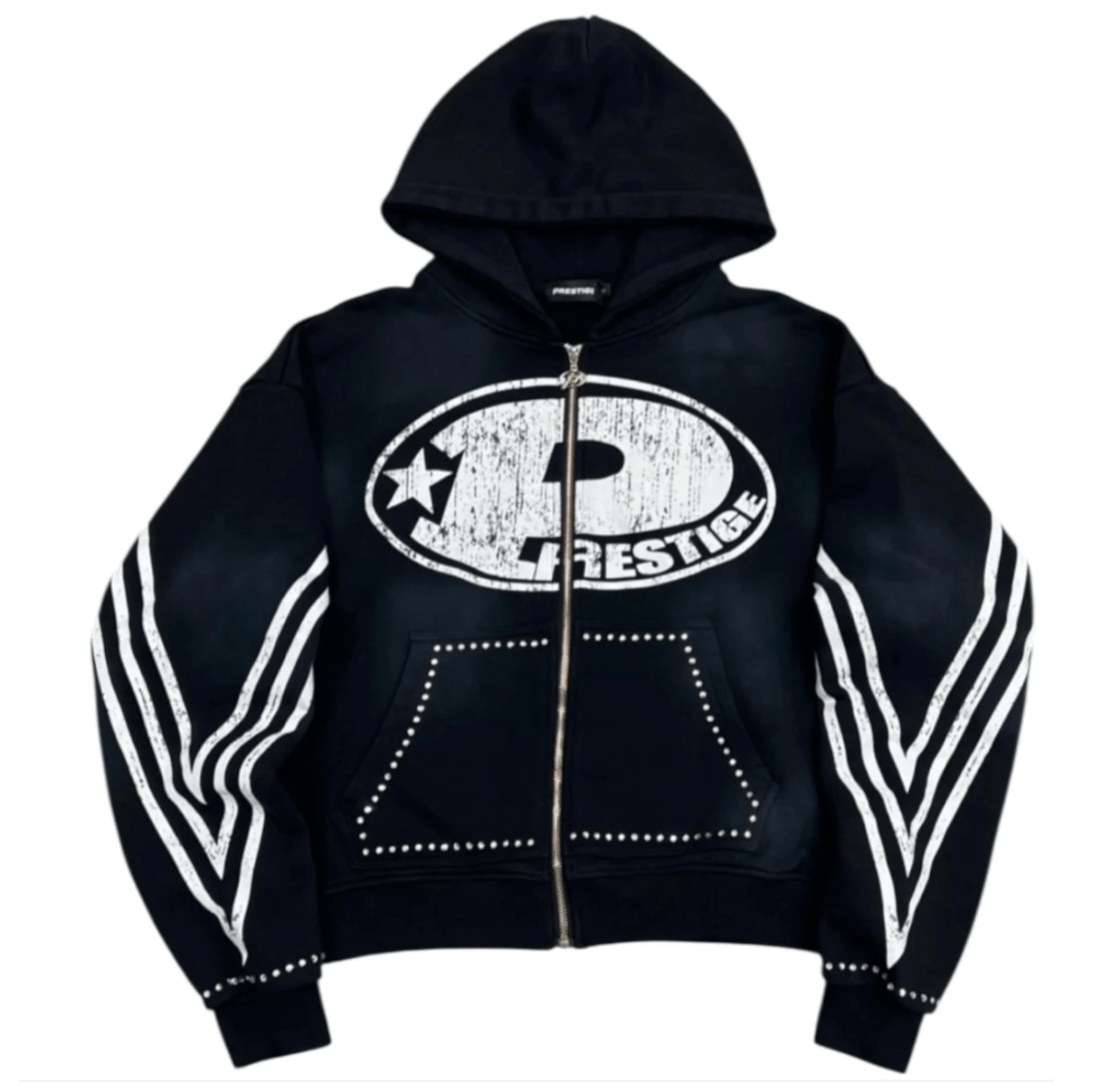 Prestige "P Logo" Rhinestone Hoodie