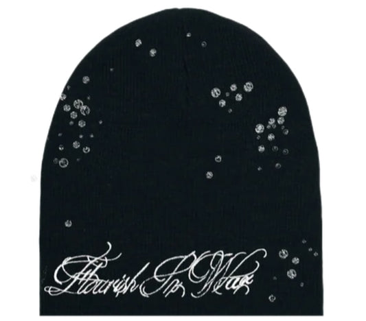 Flowar Raindrop Beanie Black