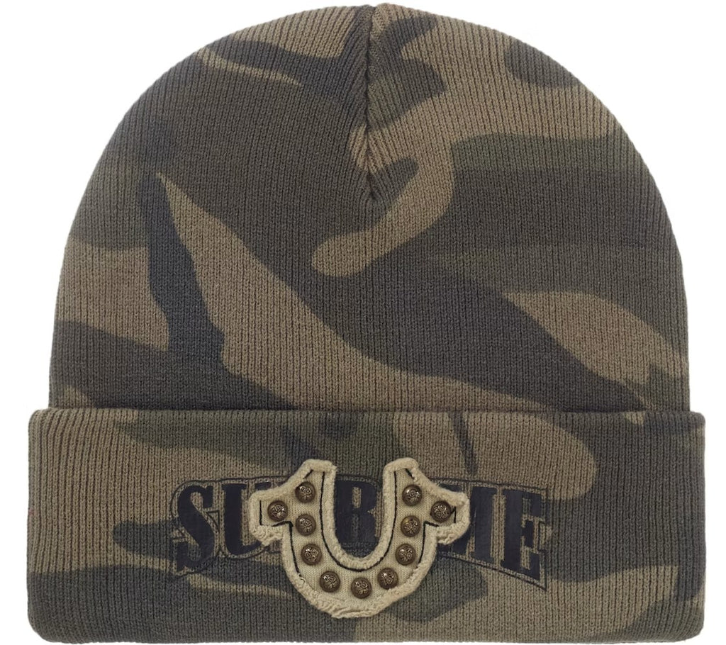 Supreme True Religion Beanie (FW25) Woodland Camo