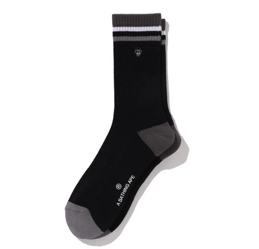 Bape Baby Milo Line Socks Black