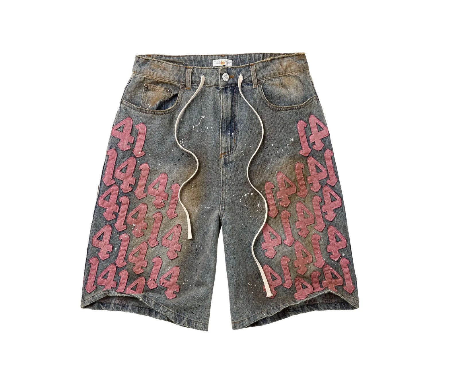 Vale Forever Pink Charm Jorts Mid Wash
