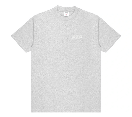 FTP Rhinestone Logo Tee Heather Grey