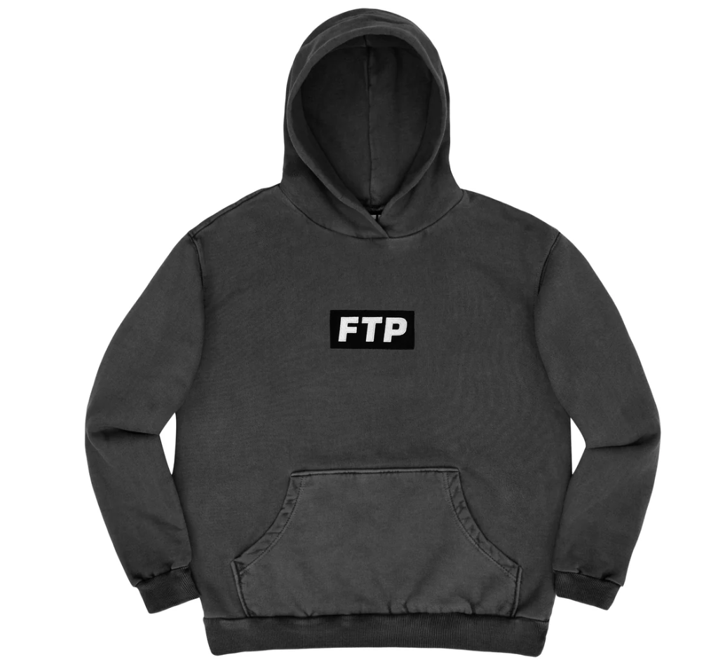 FTP Box Logo Pull-Over (Overdyed Black)