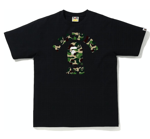 BAPE ABC Camo College Tee (SS21) Black/Green