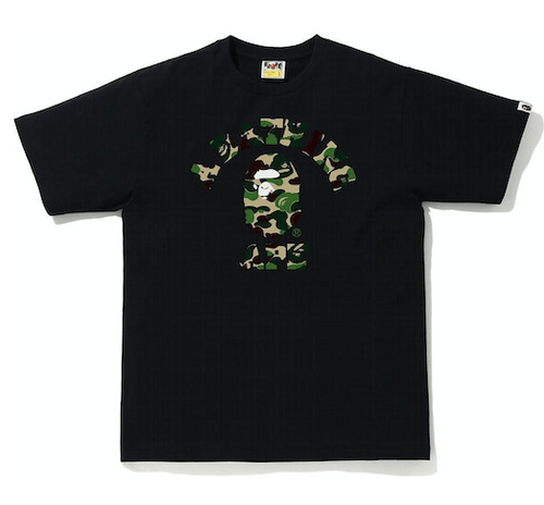 BAPE ABC Camo College Tee (SS21) Black/Green