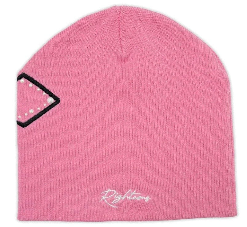 Righteous Pearl Logo Beanie Pink