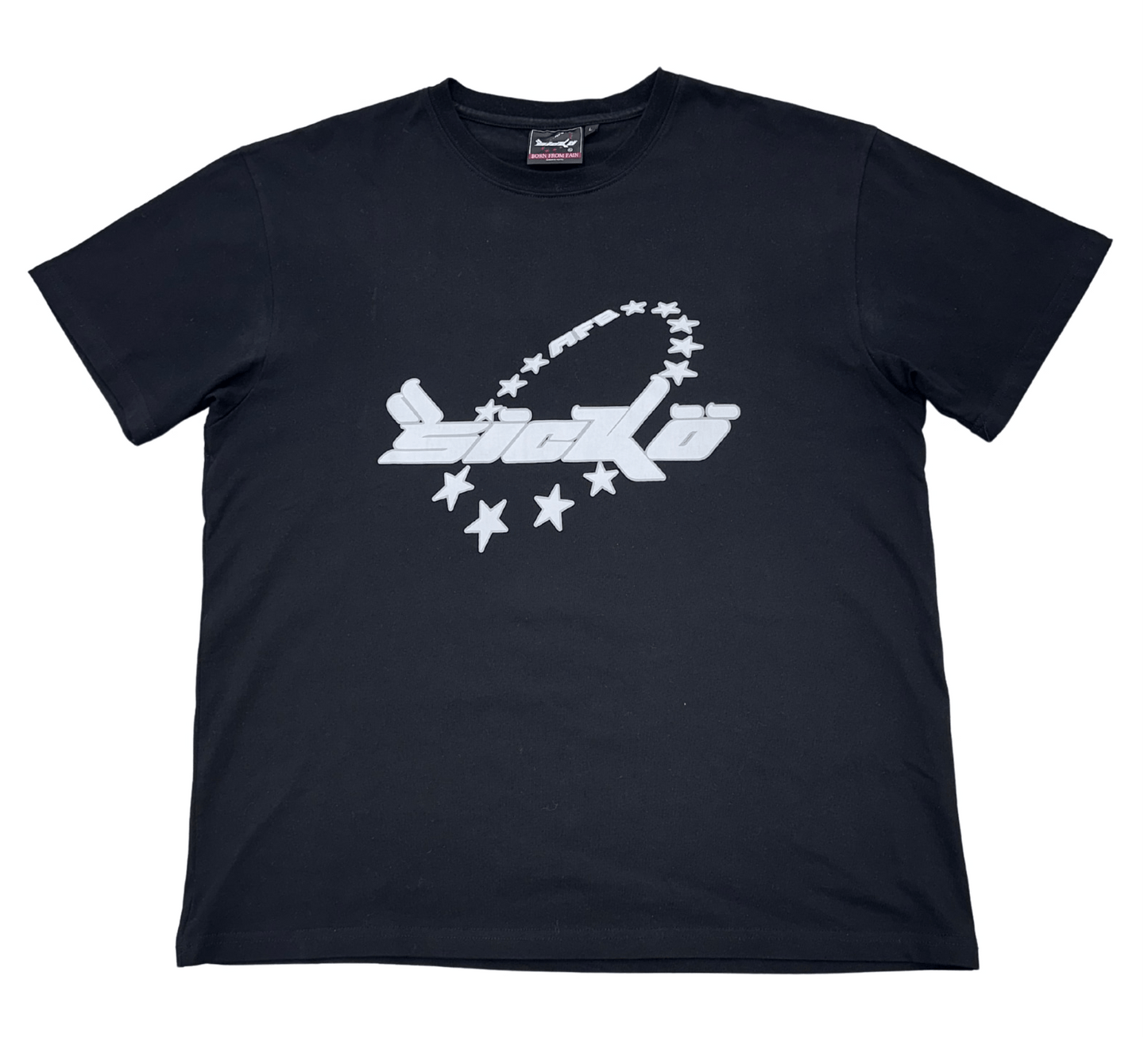 BornFromPain Sicko AFB Logo Short Sleeve Tee Shirt Black