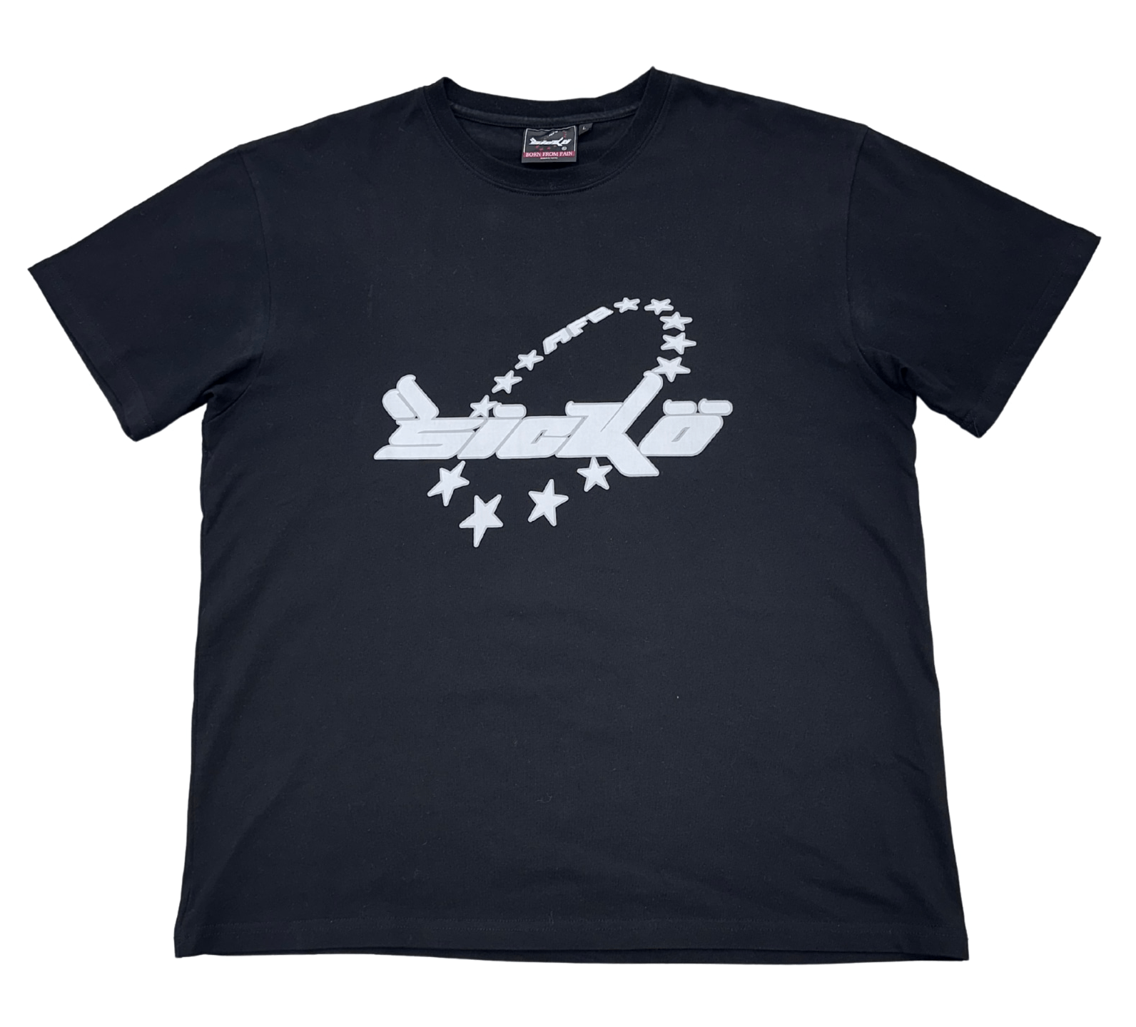 BornFromPain Sicko AFB Logo Short Sleeve Tee Shirt Black