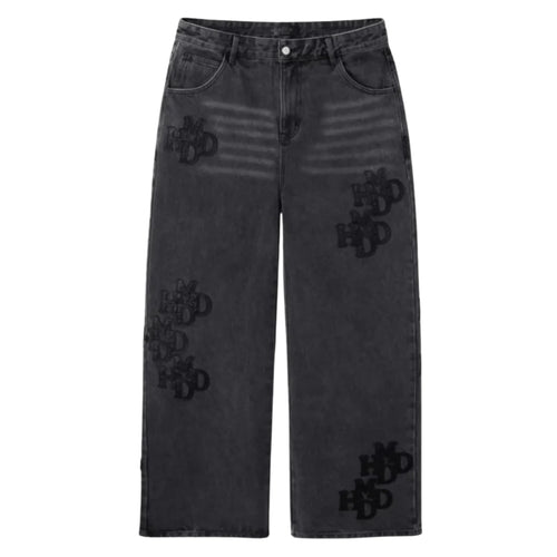 HMDD Double Knee Patch Pants Black