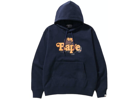 BAPE Milo on Bape Relaxed Fit Pullover Hoodie Navy