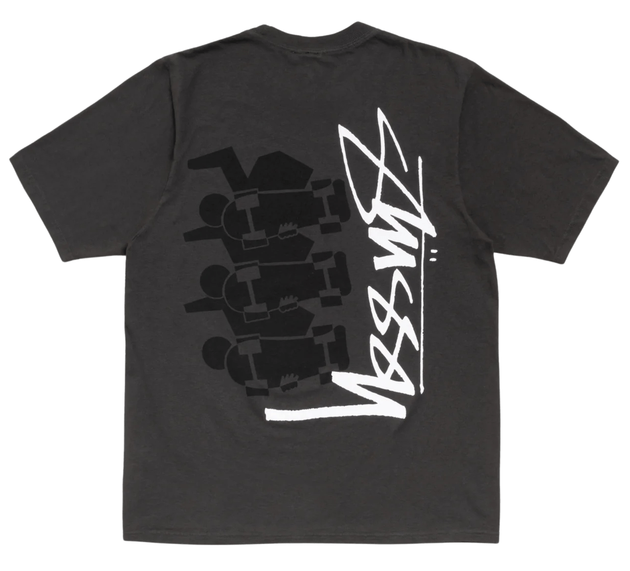 Stussy Skate Stack Tee Pigment Dyed Black