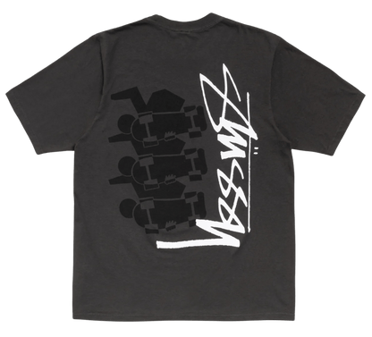 Stussy Skate Stack Tee Pigment Dyed Black