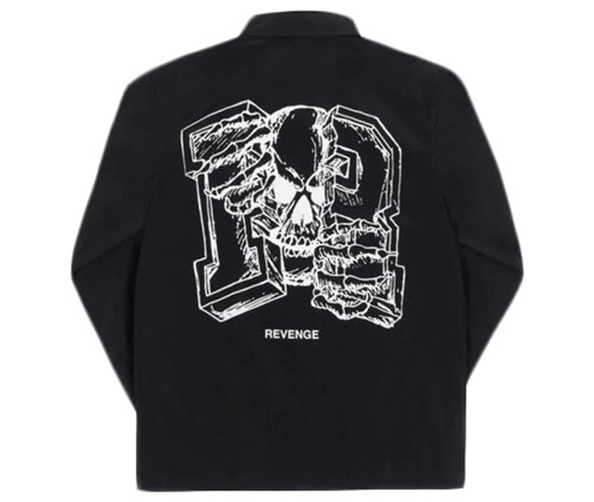 Revenge Broken R Coaches Jacket Black