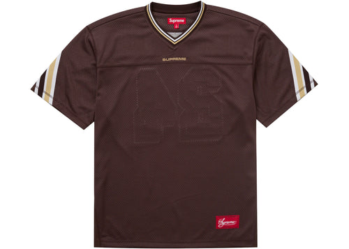 Supreme Jacquard Rib Football Jersey Brown