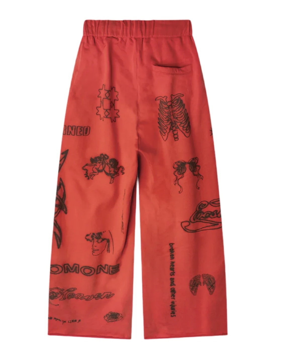 VAGUE STUDIOS SKIN DEEP SWEATPANTS RED