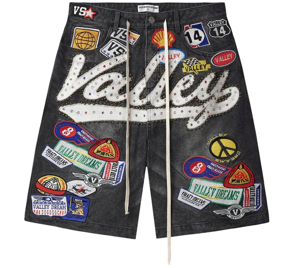 Vale Forever Black 1980's Jorts Black/Wash