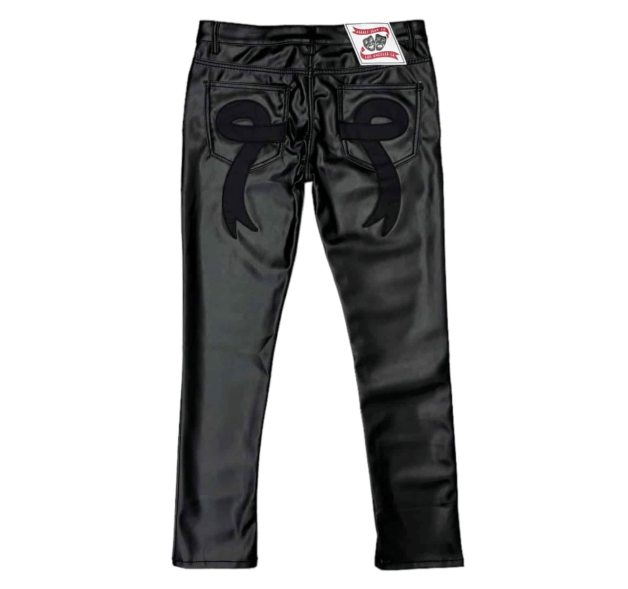 Asaali Ribbon Leather Pants