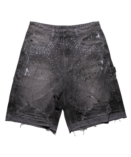 Paper Money Crystalized Black Shorts
