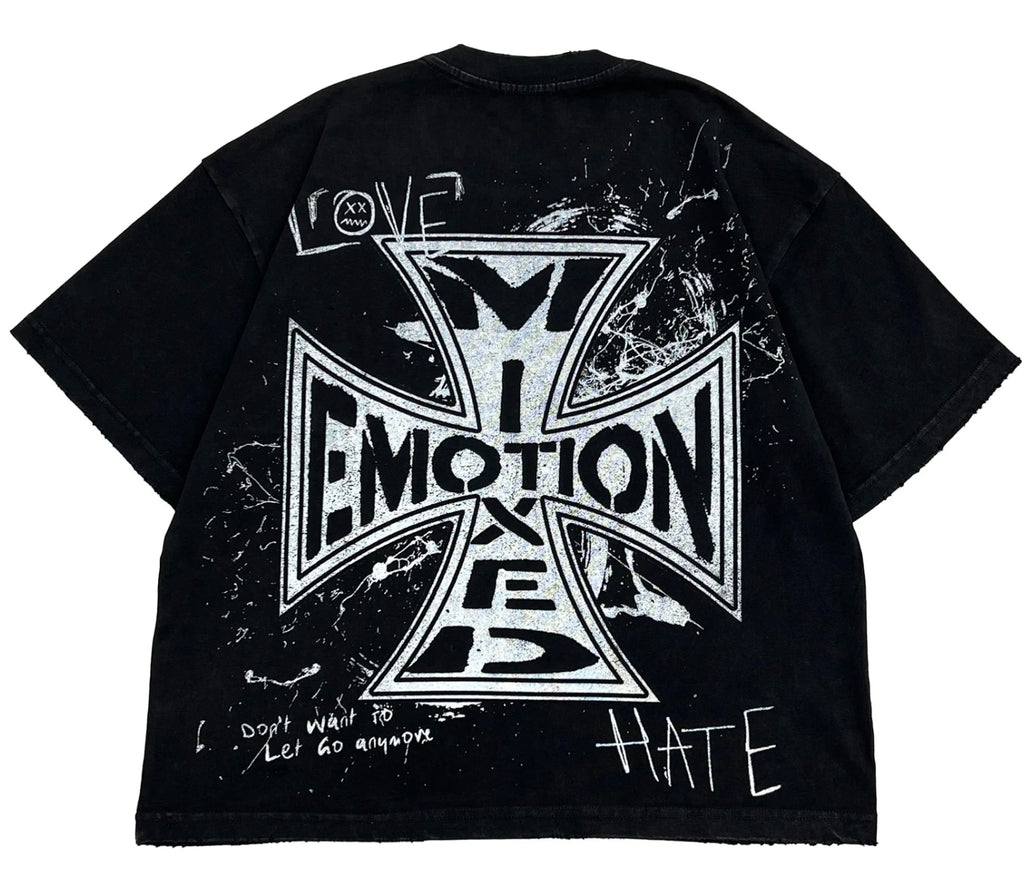 Mixed Emotions Chaos Tee Black