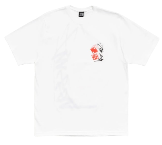 Stussy Tall Dice Tee White