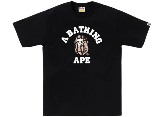 BAPE Trial Camo College Tee Black/Beige