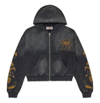 Vale Forever Reborn Waffle Zip Up Black