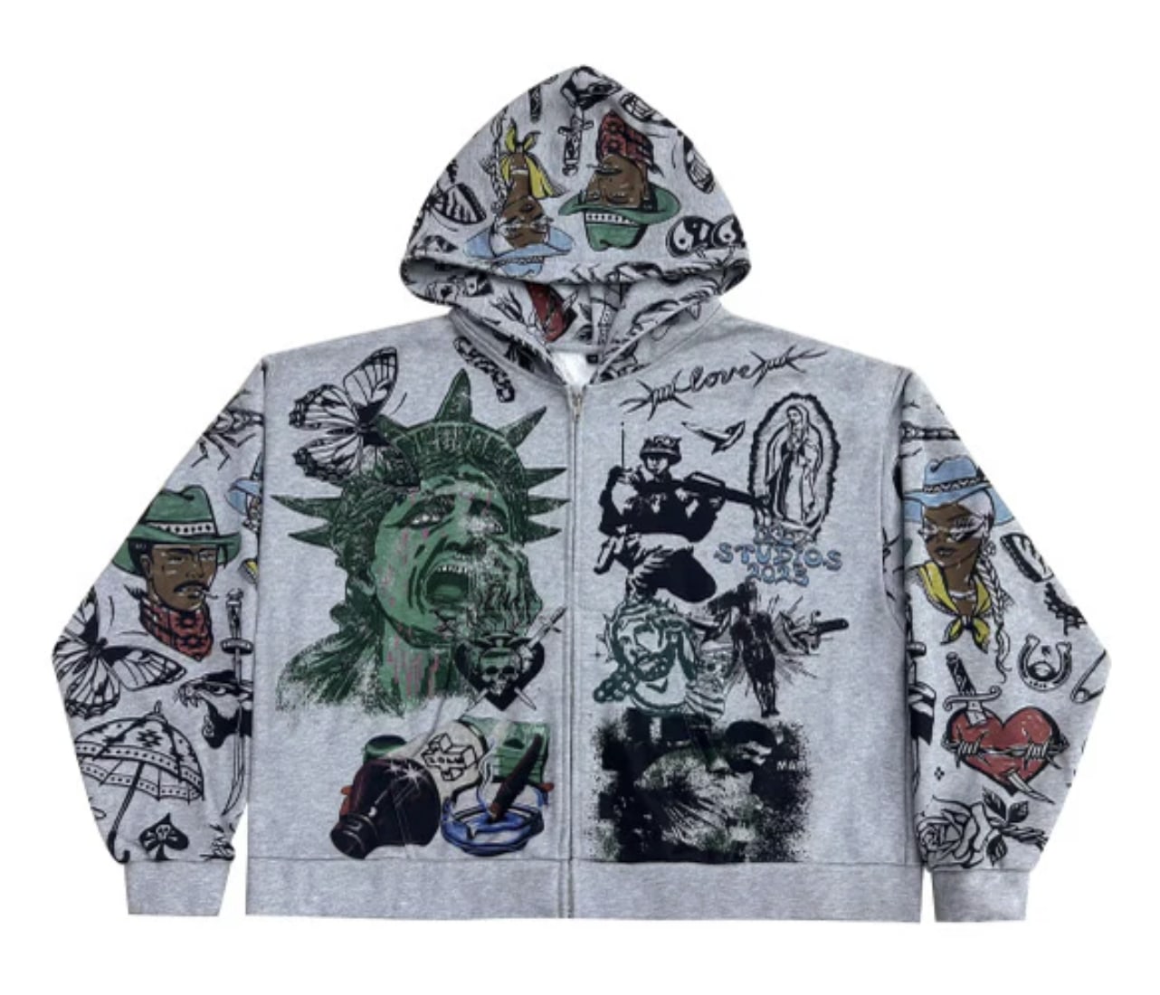 ILL Studios Freedom Ink Zip Up