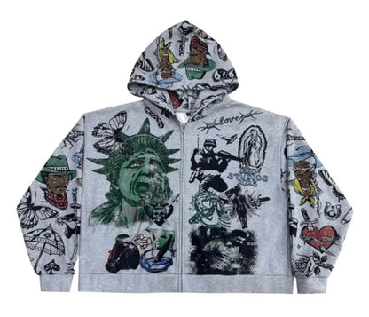 ILL Studios Freedom Ink Zip Up