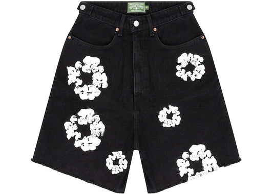 Denim Tears Cotton Wreath Jean Short Black