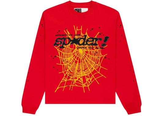 Sp5der Punk V2 Longsleeve Red