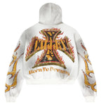 Vale Forever Reborn Waffle Zip Up White