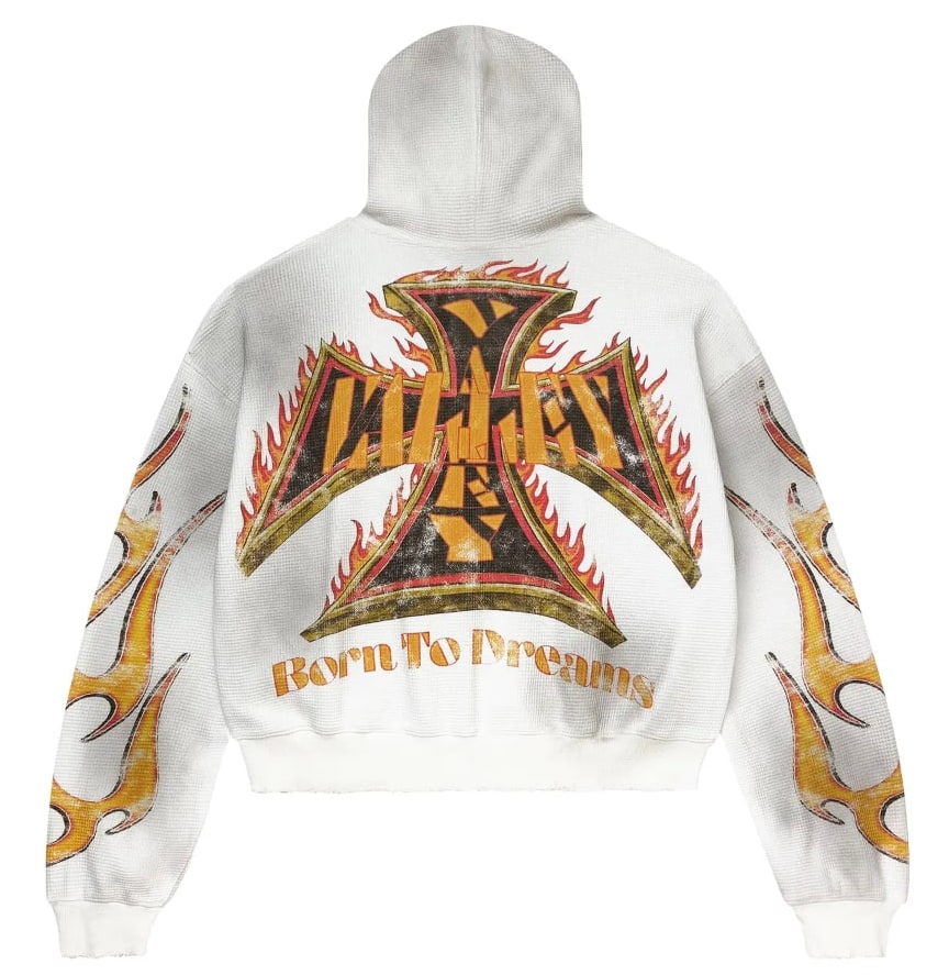 Vale Forever Reborn Waffle Zip Up White