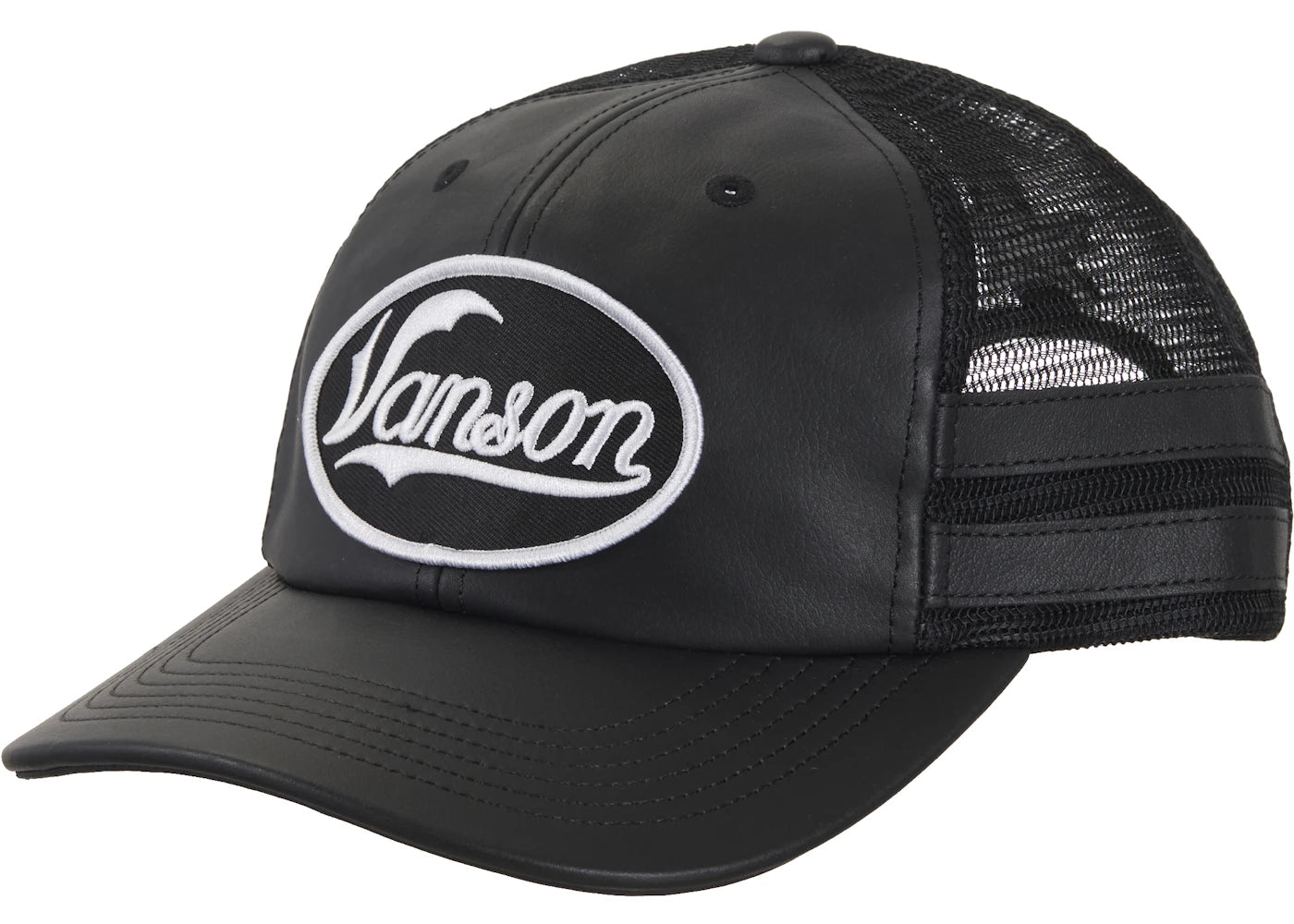 Supreme Vanson Leathers Mesh Back 6-Panel Black