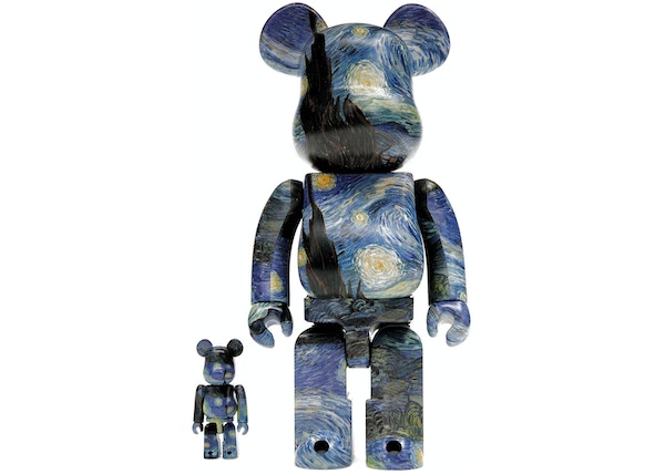 Bearbrick Vincent van Gogh The Starry Night 100% & 400% Set